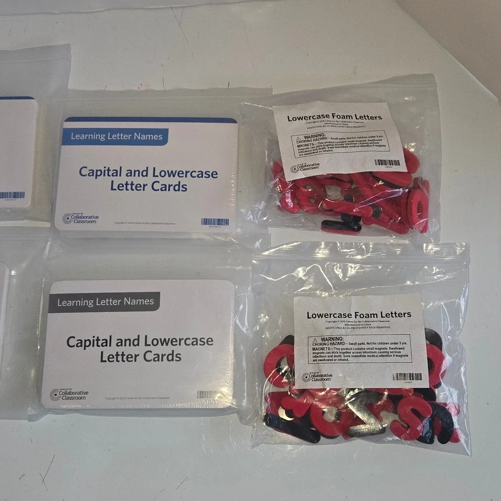 Collaborative Classroom Learning Letter Names Cards and Foam Letters Set 2020